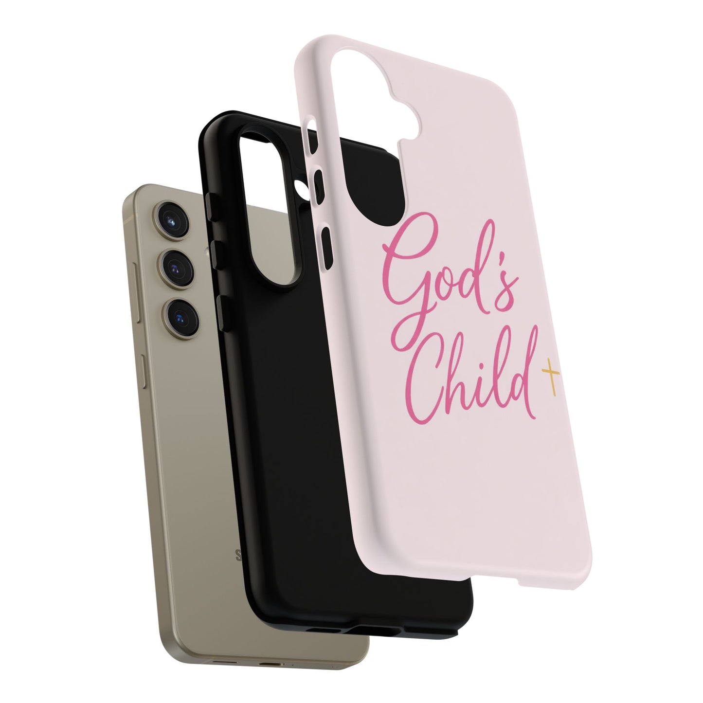 Gods Child Phone Case Christian Pink Aesthetic Tough iPhone Case