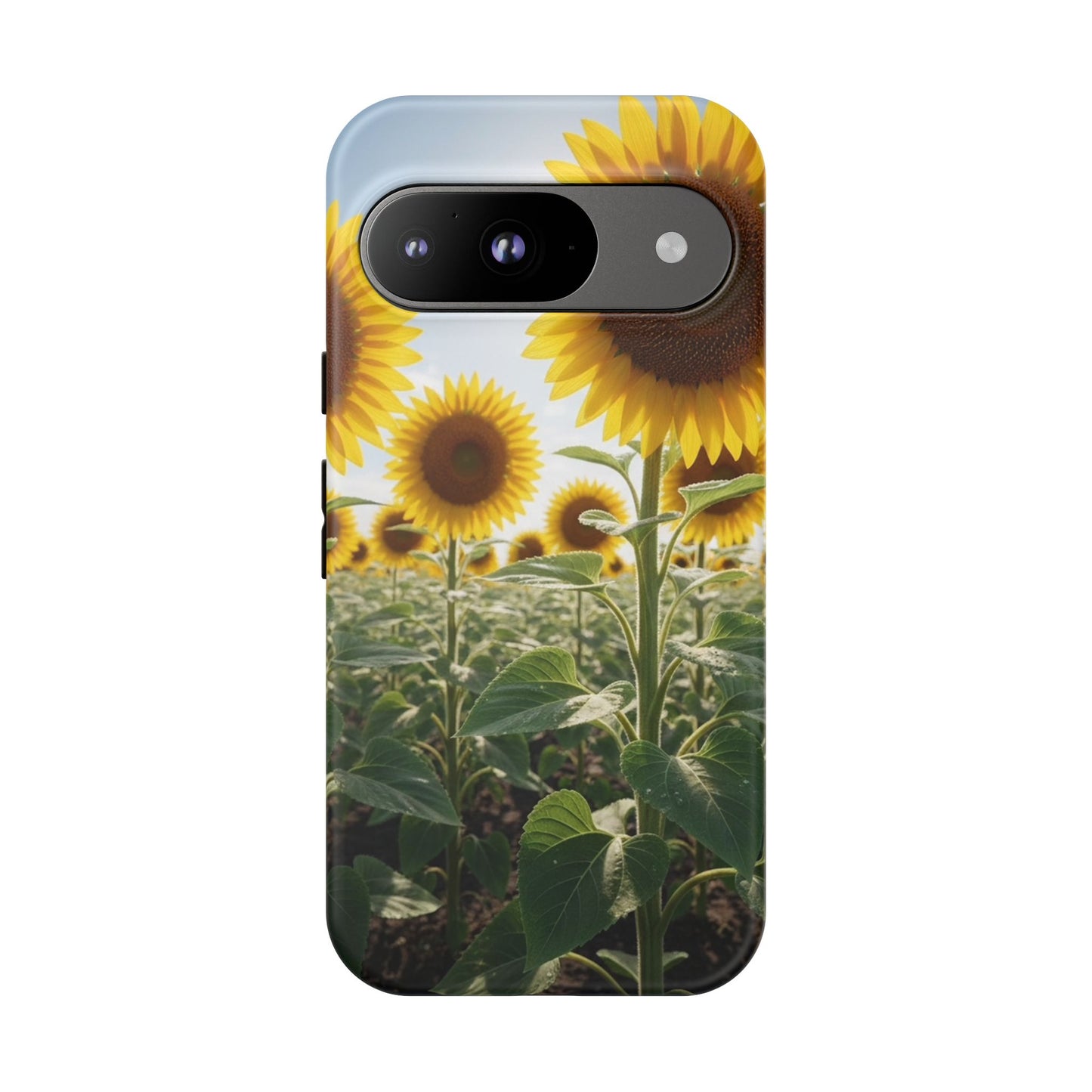 Sunflower Field Phone Case | Golden Hour Floral Aesthetic | Bright Summer Tough Case