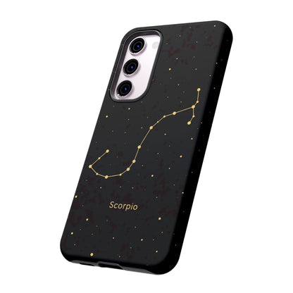 Scorpio Zodiac Constellation Phone Case – Luxe Gold Celestial Cover