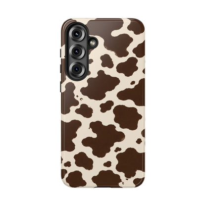 Western Cow Print Tough Phone Case for iPhone Samsung Galaxy Pixel