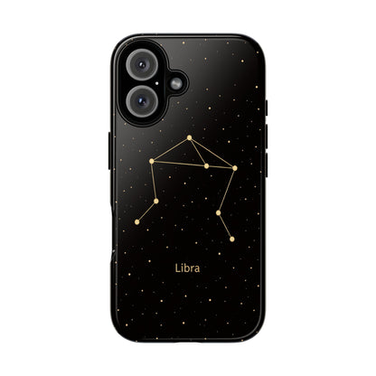 Libra Zodiac Constellation Phone Case – Luxe Gold Celestial Cover