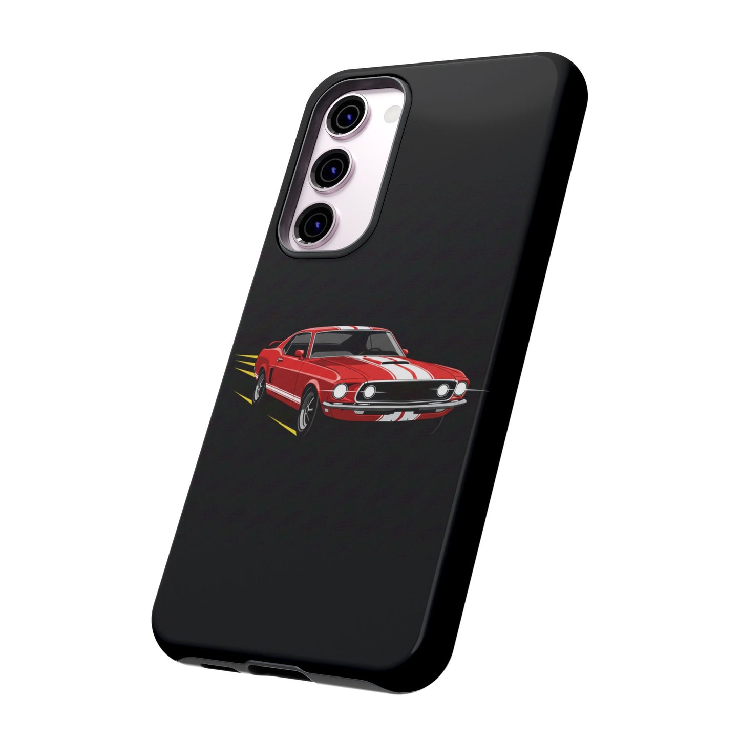 Red Muscle Car Phone Case – Classic Car Racing Tough Protective Case