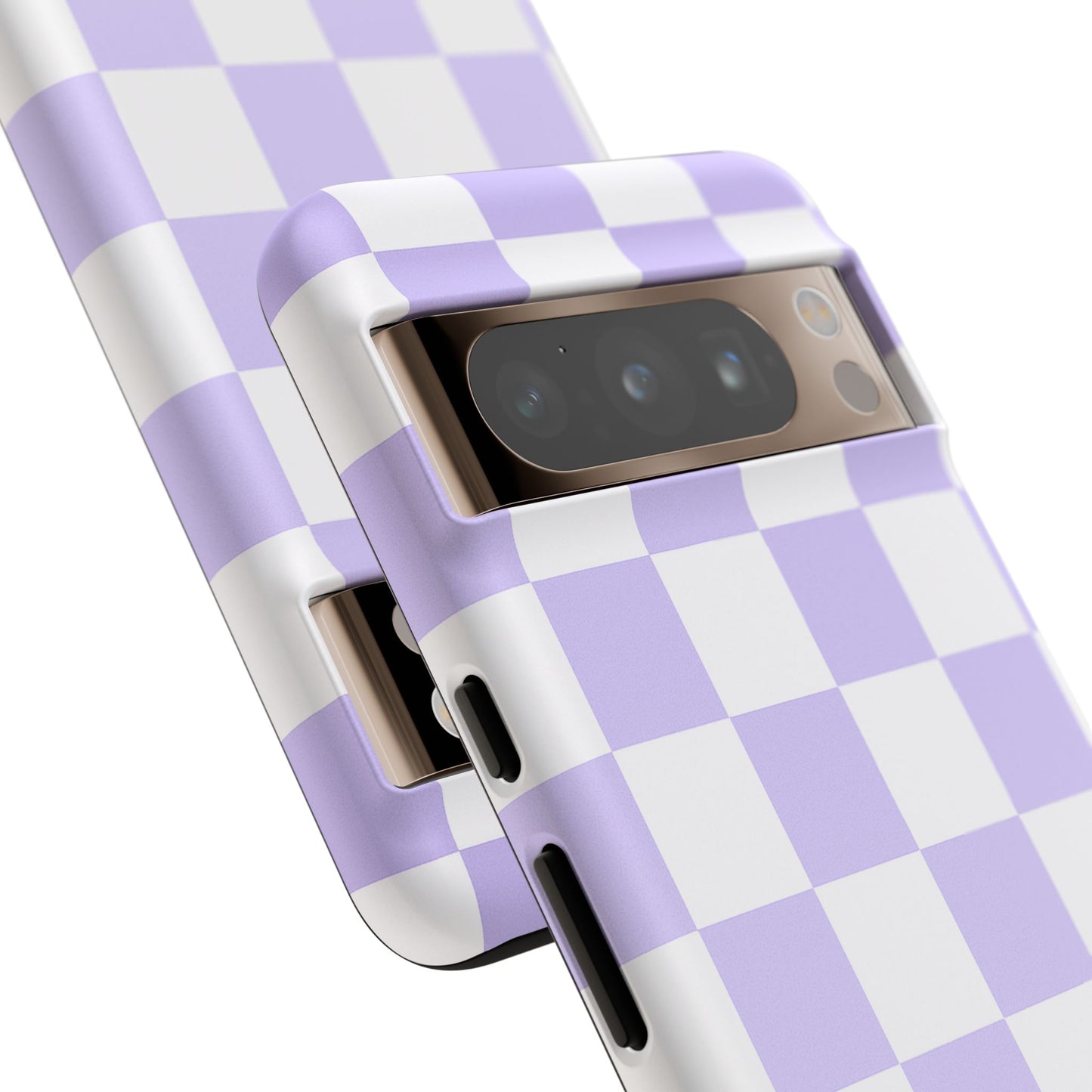 Lavender Checkerboard Phone Case | Pastel Aesthetic Tough Case