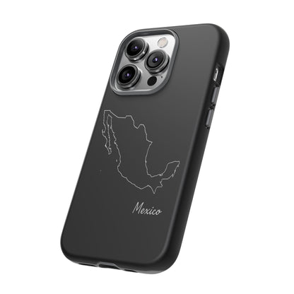 Mexico Outline Phone Case – Minimal Country Map Tough Case (iPhone, Samsung, Pixel)