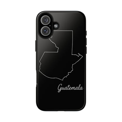 Guatemala Outline Phone Case – Minimal Country Map Tough Case (iPhone, Samsung, Pixel)