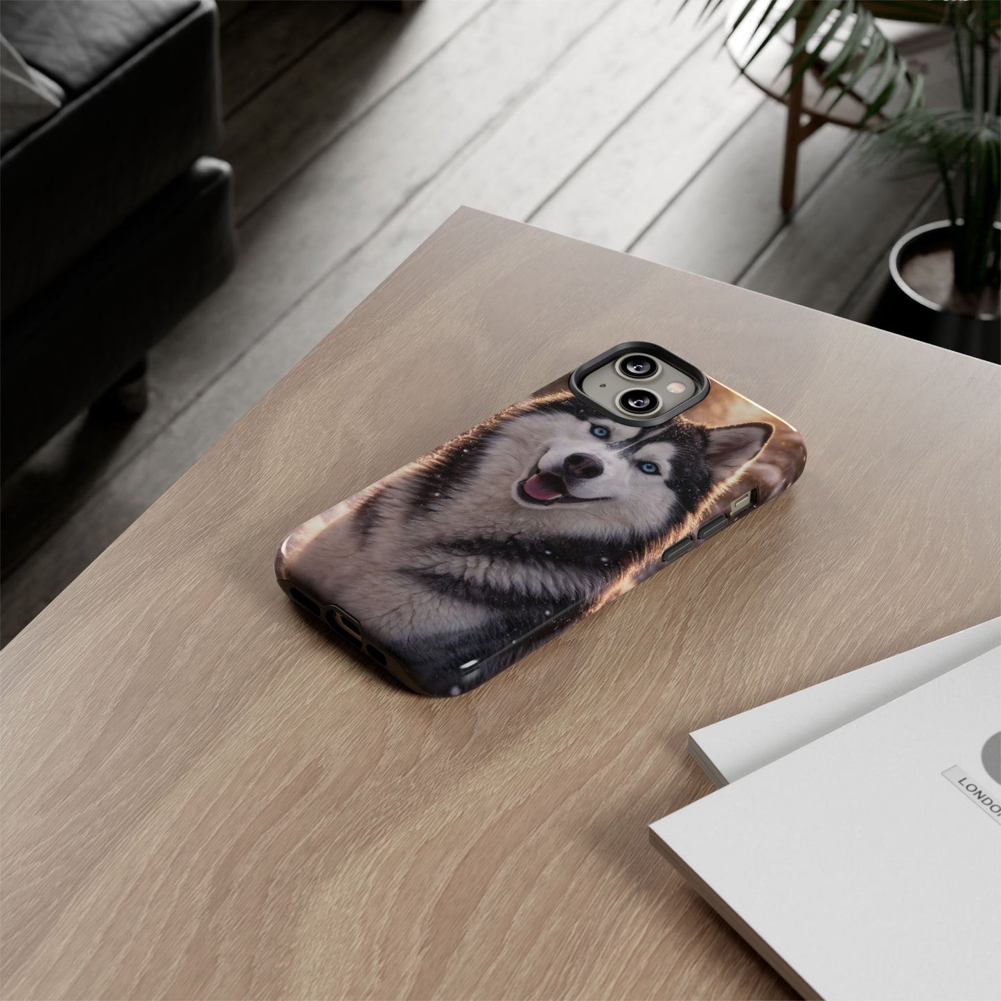 Siberian Husky Tough Phone Case | Blue Eyes Dog Cover Protective iPhone Case