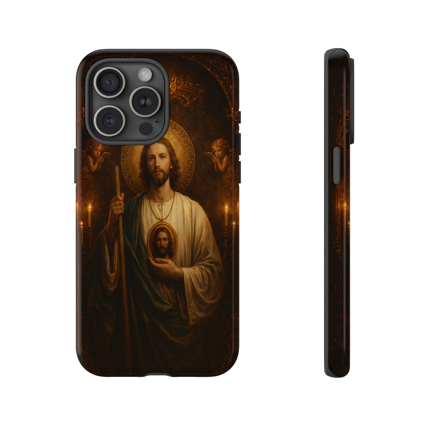 San Judas Phone Case Saint Jude Catholic Saint Religious Art Portrait Tough
