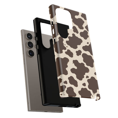 Western Cow Print Tough Phone Case for iPhone Samsung Galaxy Pixel