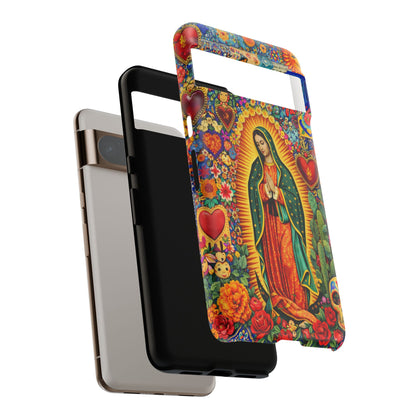 Virgin Mary Guadalupe Phone Case Mexican Folk Art Tough Cover iPhone Samsung