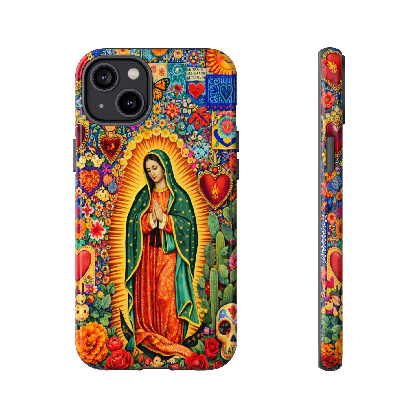 Virgin Mary Guadalupe Phone Case Mexican Folk Art Tough Cover iPhone Samsung
