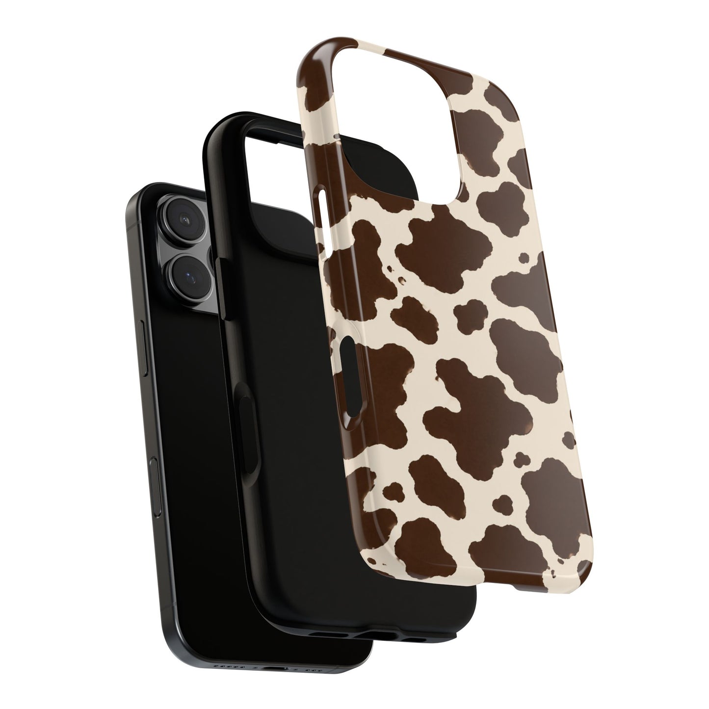 Western Cow Print Tough Phone Case for iPhone Samsung Galaxy Pixel