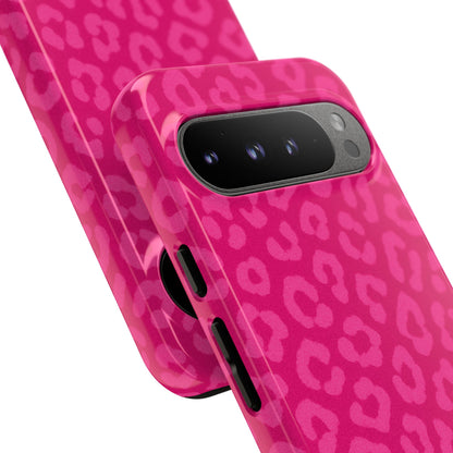 Hot Pink Leopard Print Phone Case – Bold Coquette Leopard Tough Case