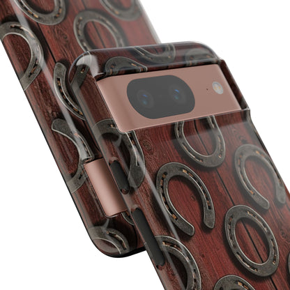 Rustic Horseshoe Western Phone Case – Cowboy Country Ranch Tough Case