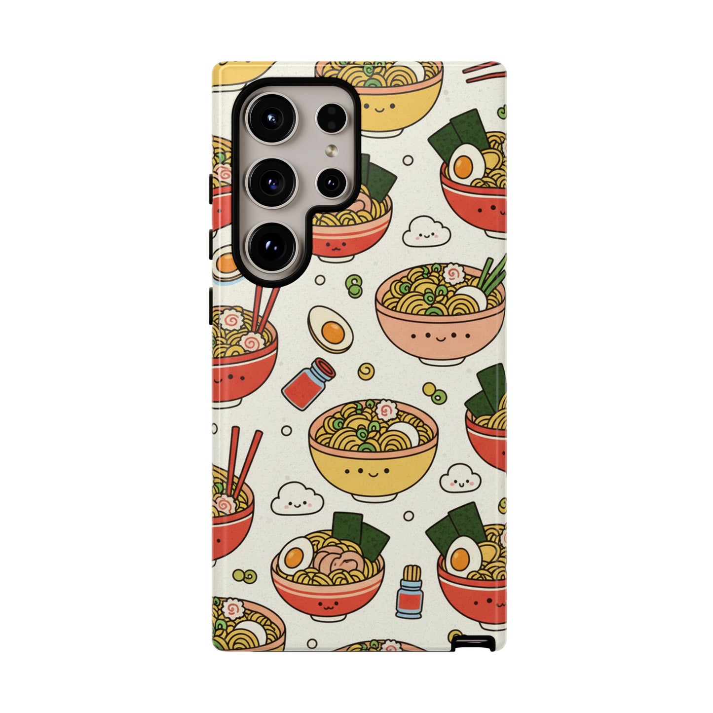 Kawaii Ramen Phone Case – Cute Japanese Food Pattern | Noodle Bowl Aesthetic Case