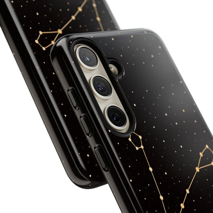 Pisces Zodiac Constellation Phone Case – Luxe Gold Celestial Cover