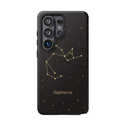 Sagittarius Zodiac Constellation Phone Case – Luxe Gold Celestial Cover