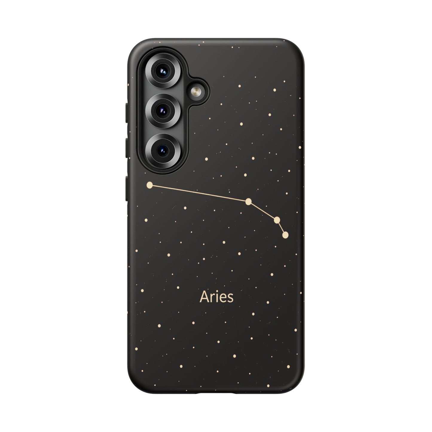 Aries Zodiac Constellation Phone Case – Luxe Gold Celestial Cover