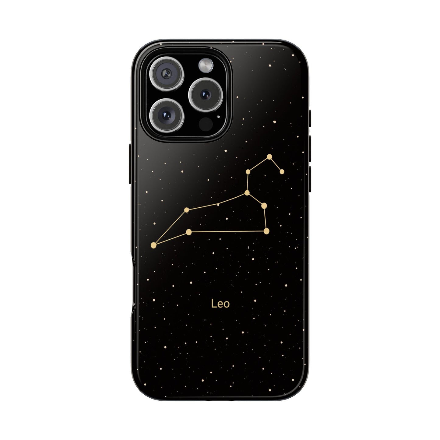 Leo Zodiac Constellation Phone Case – Luxe Gold Celestial Cover