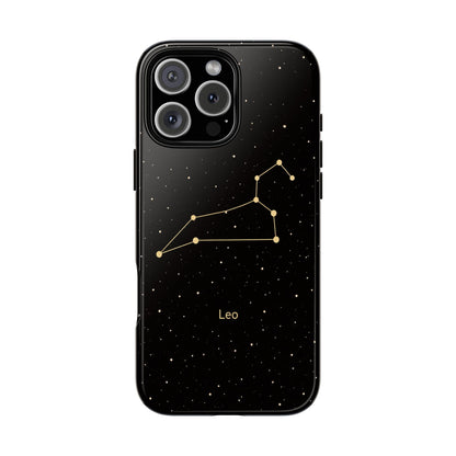 Leo Zodiac Constellation Phone Case – Luxe Gold Celestial Cover