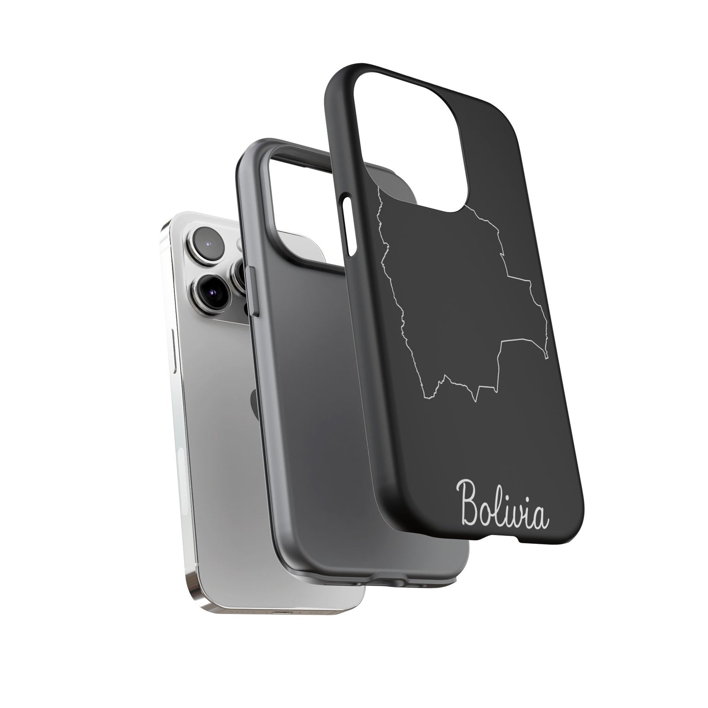 Bolivia Outline Phone Case – Minimal Country Map Tough Cover