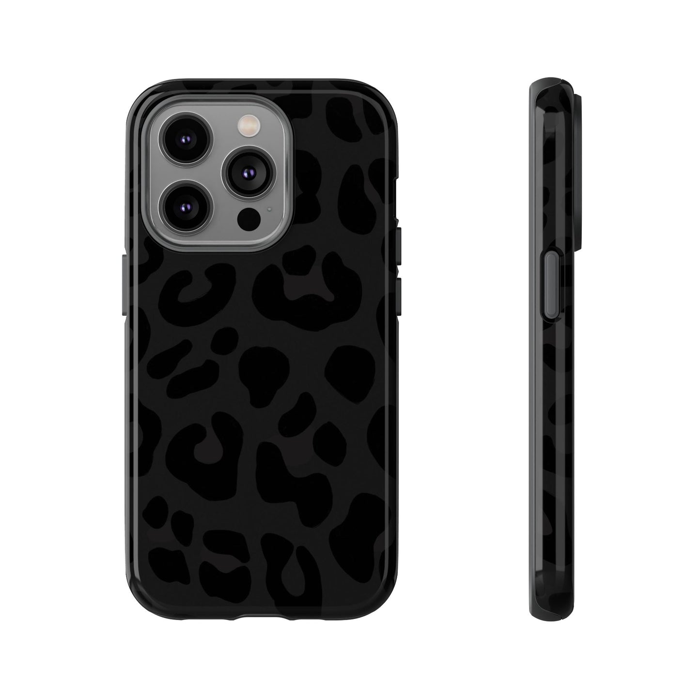 Black Leopard Phone Case | Matte & Glossy Tough Protective iPhone Case