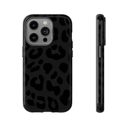 Black Leopard Phone Case | Matte & Glossy Tough Protective iPhone Case