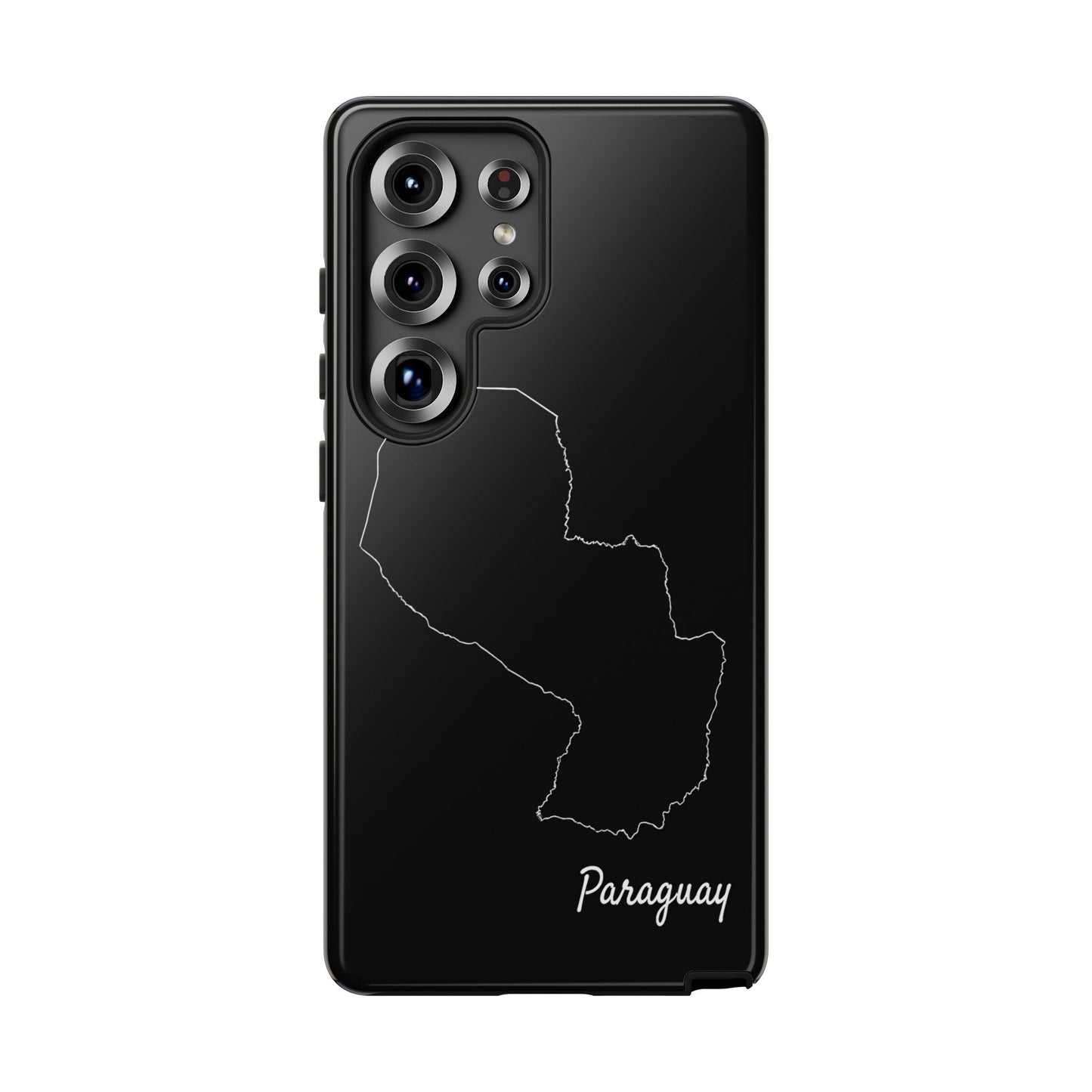 Paraguay Outline Phone Case – Minimal Country Map Tough Case (iPhone, Samsung, Pixel)