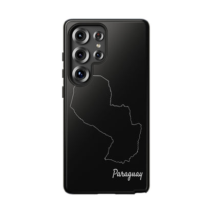 Paraguay Outline Phone Case – Minimal Country Map Tough Case (iPhone, Samsung, Pixel)