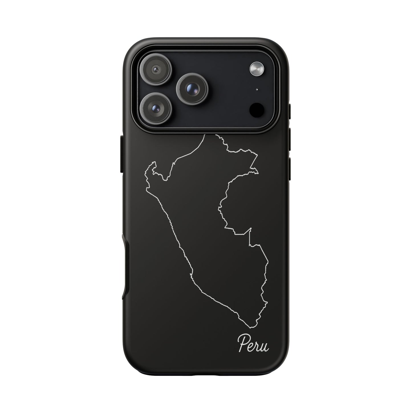 Peru Outline Phone Case – Minimal Country Map Tough Case (iPhone, Samsung, Pixel)