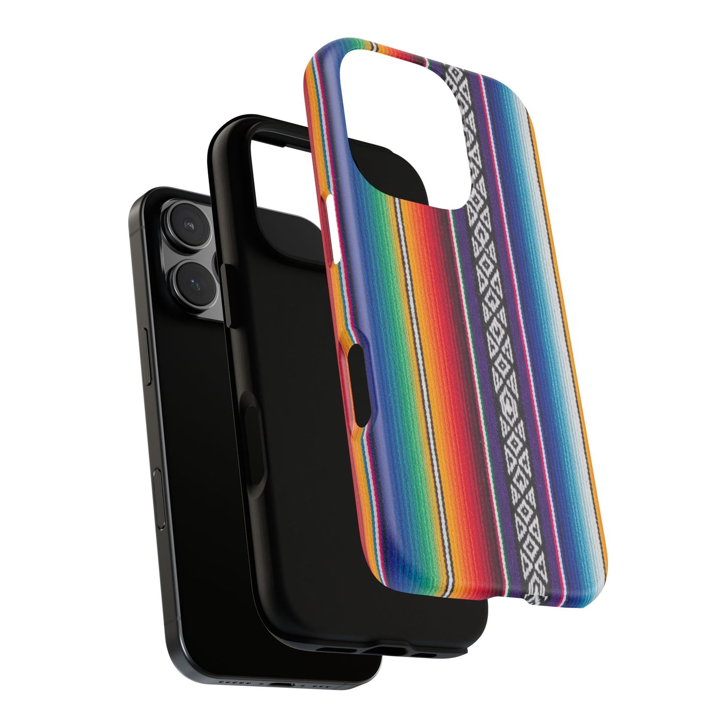 Serape Stripe Phone Case – Colorful Mexican Blanket Pattern Tough Case