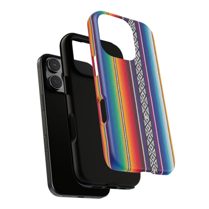 Serape Stripe Phone Case – Colorful Mexican Blanket Pattern Tough Case