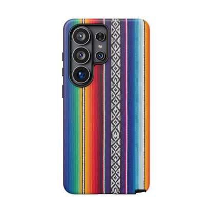 Serape Stripe Phone Case – Colorful Mexican Blanket Pattern Tough Case