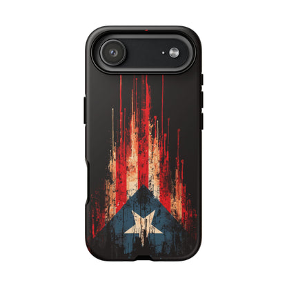Puerto Rico Flag Phone Case | Distressed Puerto Rican Flag Tough Case | Boricua Pride Protective iPhone Samsung Cover