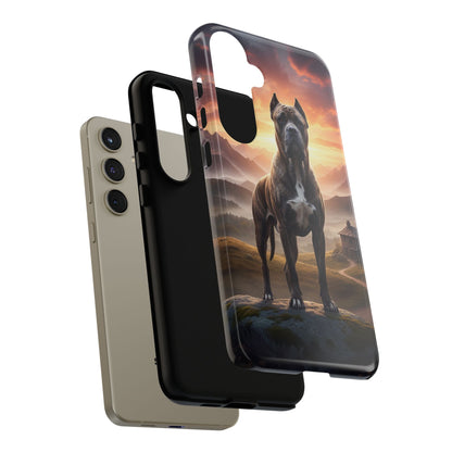 Cane Corso Phone Case – Guard Dog Sunset Tough Case (iPhone, Samsung, Pixel) | Dog Lover Gift