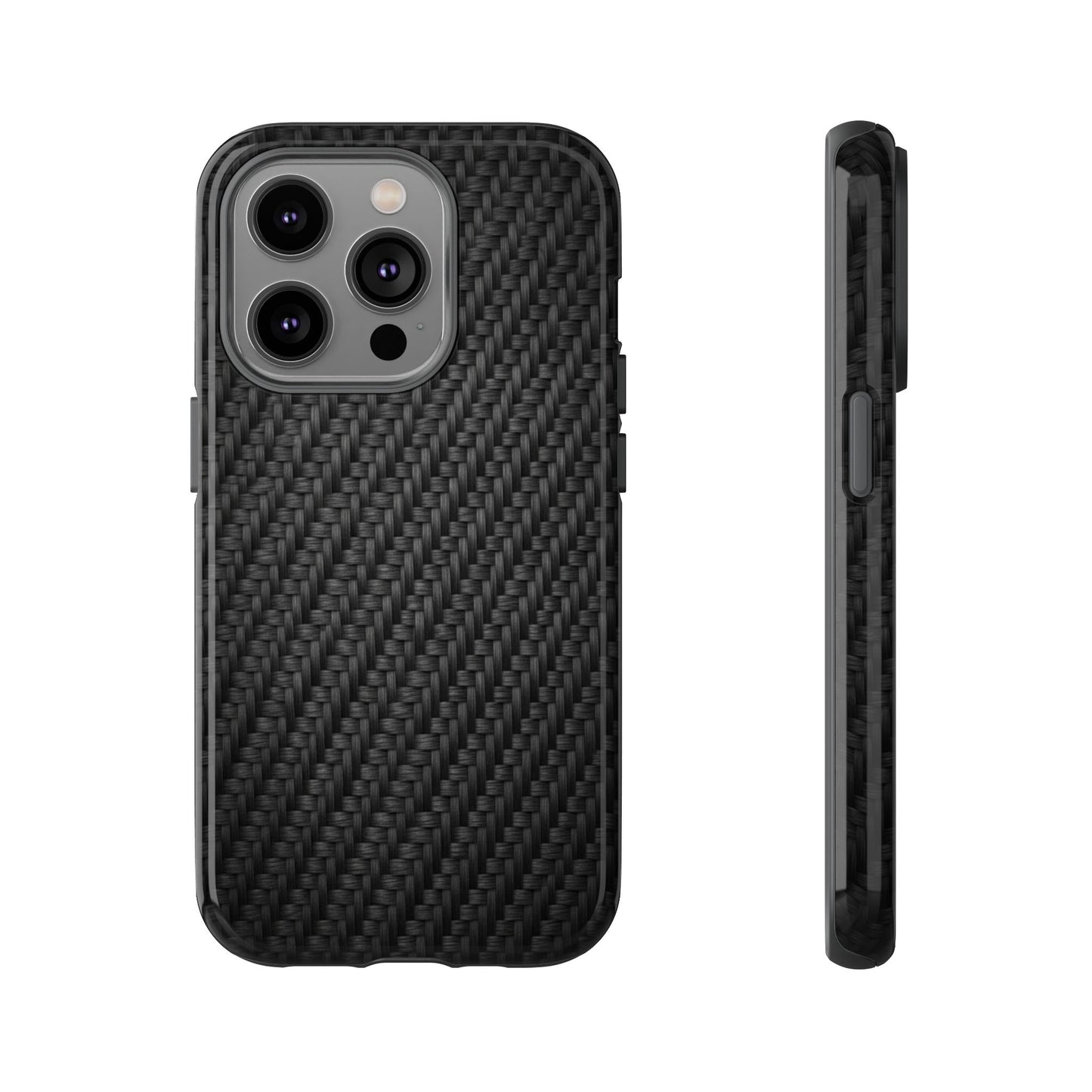 Carbon Fiber Inspired Phone Case – Rugged Slim Protective Tech Case for iPhone & Samsung