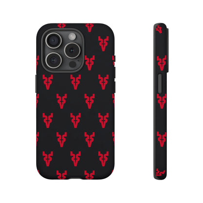 Mazatlán Bull Phone Case – Black Red Streetwear Tough Shockproof Cover