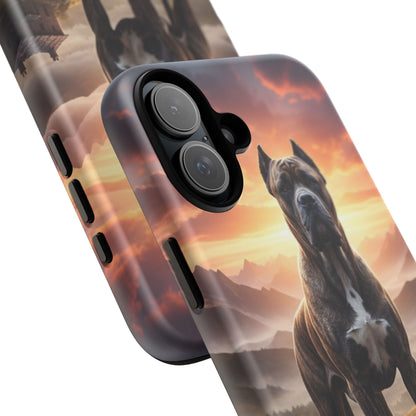 Cane Corso Phone Case – Guard Dog Sunset Tough Case (iPhone, Samsung, Pixel) | Dog Lover Gift