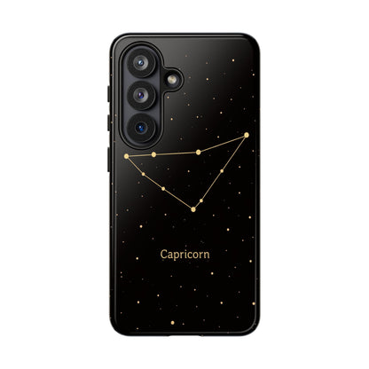 Capricorn Zodiac Constellation Phone Case – Luxe Gold Celestial Cover