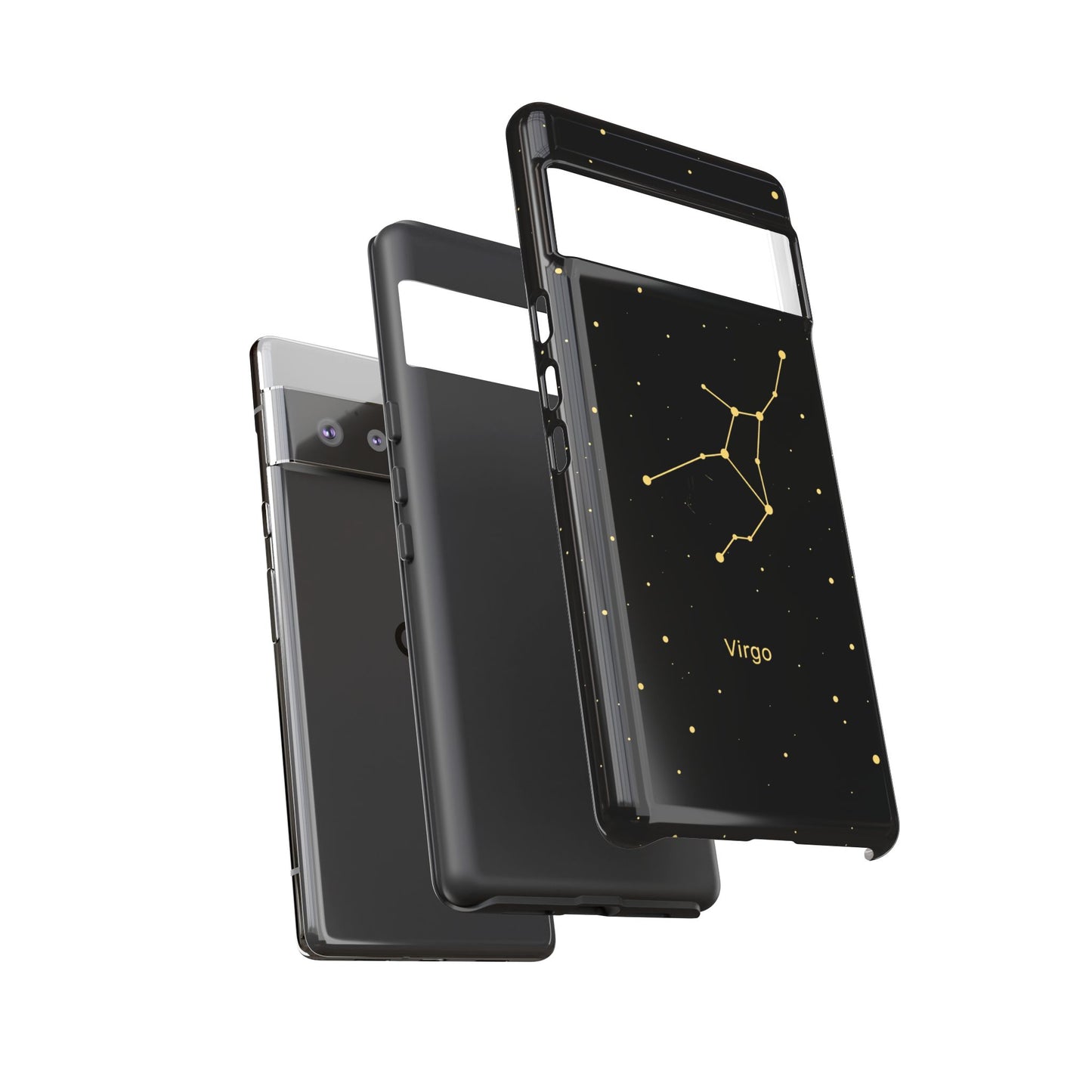 Virgo Zodiac Constellation Phone Case – Luxe Gold Celestial Cover