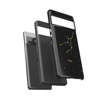 Virgo Zodiac Constellation Phone Case – Luxe Gold Celestial Cover