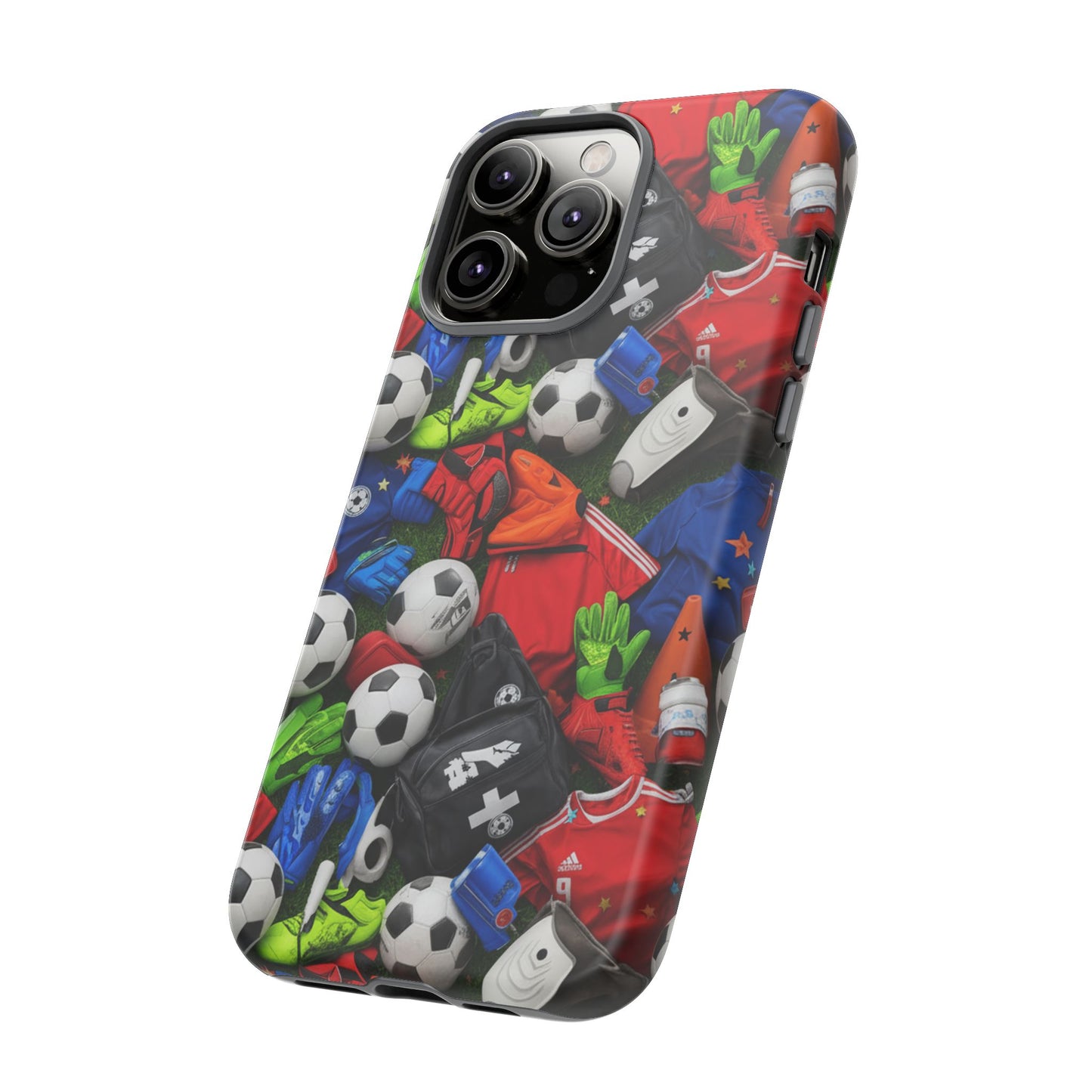 Soccer Ball Pattern Phone Case – Sports Fan Tough Protective Game Day Case