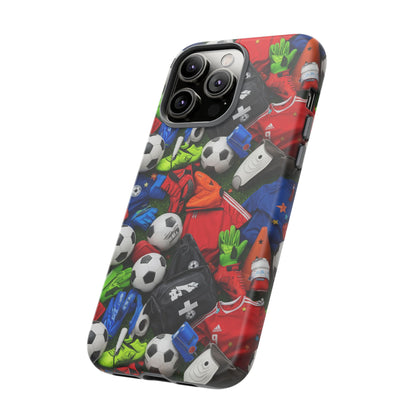 Soccer Ball Pattern Phone Case – Sports Fan Tough Protective Game Day Case