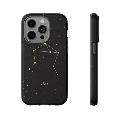 Libra Zodiac Constellation Phone Case – Luxe Gold Celestial Cover