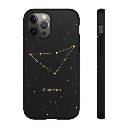 Capricorn Zodiac Constellation Phone Case – Luxe Gold Celestial Cover