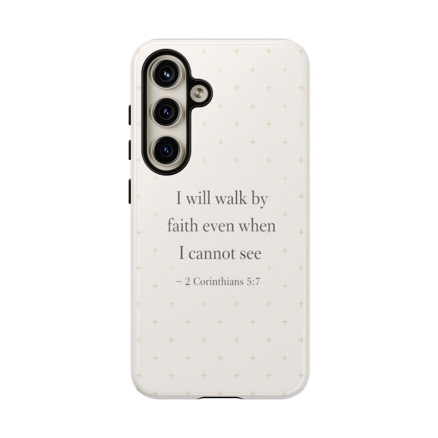 Walk by Faith Phone Case 2 Corinthians 5:7 Christian Bible Cover