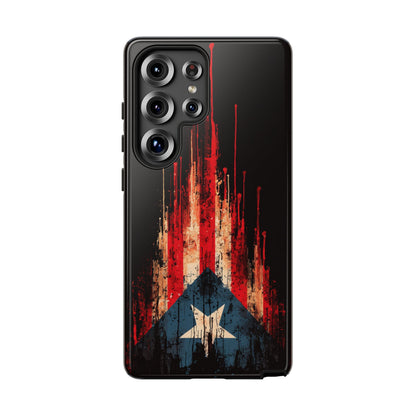 Puerto Rico Flag Phone Case | Distressed Puerto Rican Flag Tough Case | Boricua Pride Protective iPhone Samsung Cover