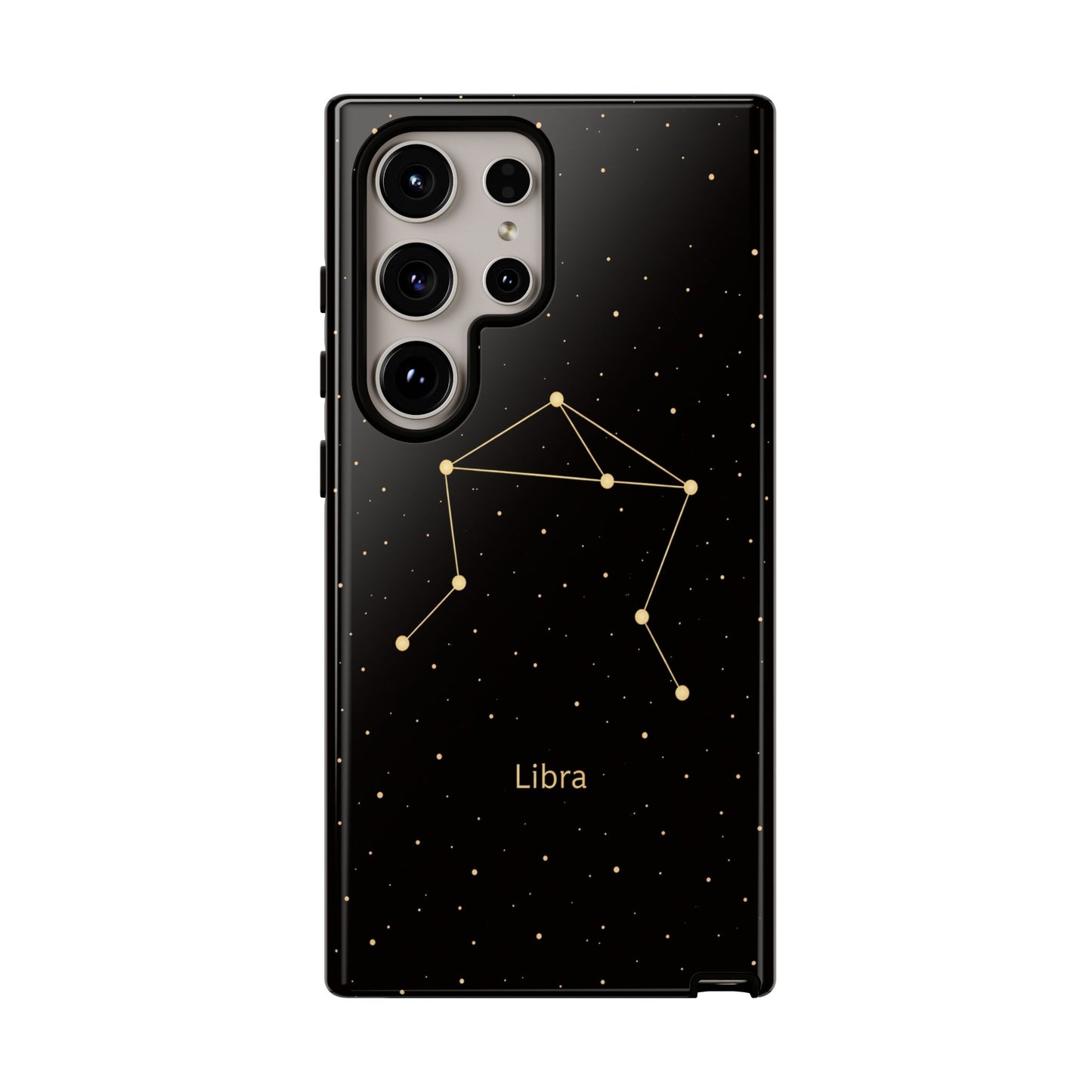 Libra Zodiac Constellation Phone Case – Luxe Gold Celestial Cover