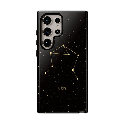 Libra Zodiac Constellation Phone Case – Luxe Gold Celestial Cover
