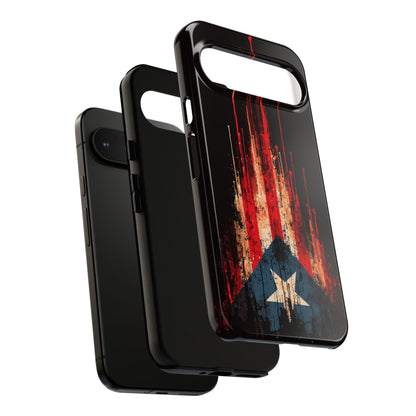 Puerto Rico Flag Phone Case | Distressed Puerto Rican Flag Tough Case | Boricua Pride Protective iPhone Samsung Cover