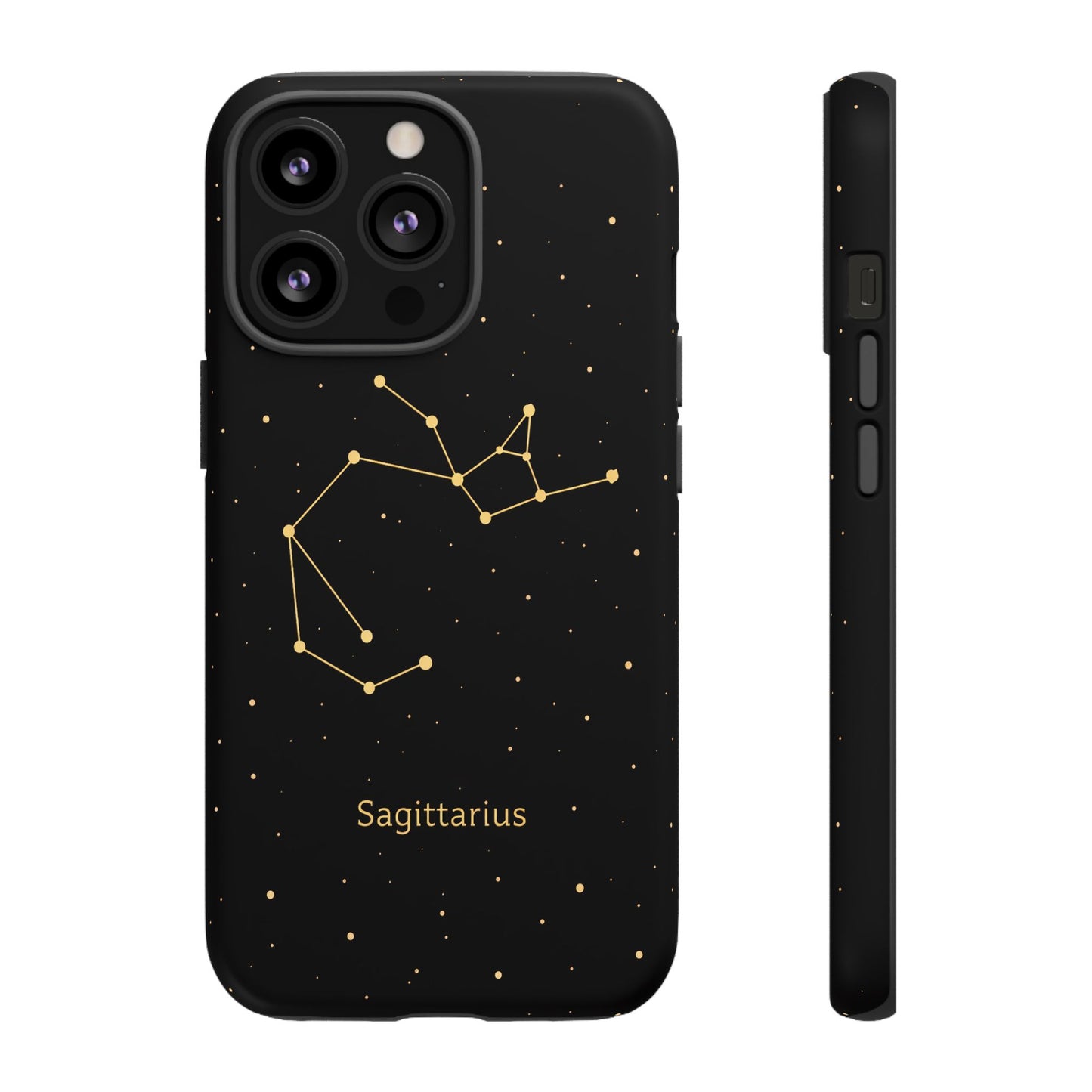 Sagittarius Zodiac Constellation Phone Case – Luxe Gold Celestial Cover
